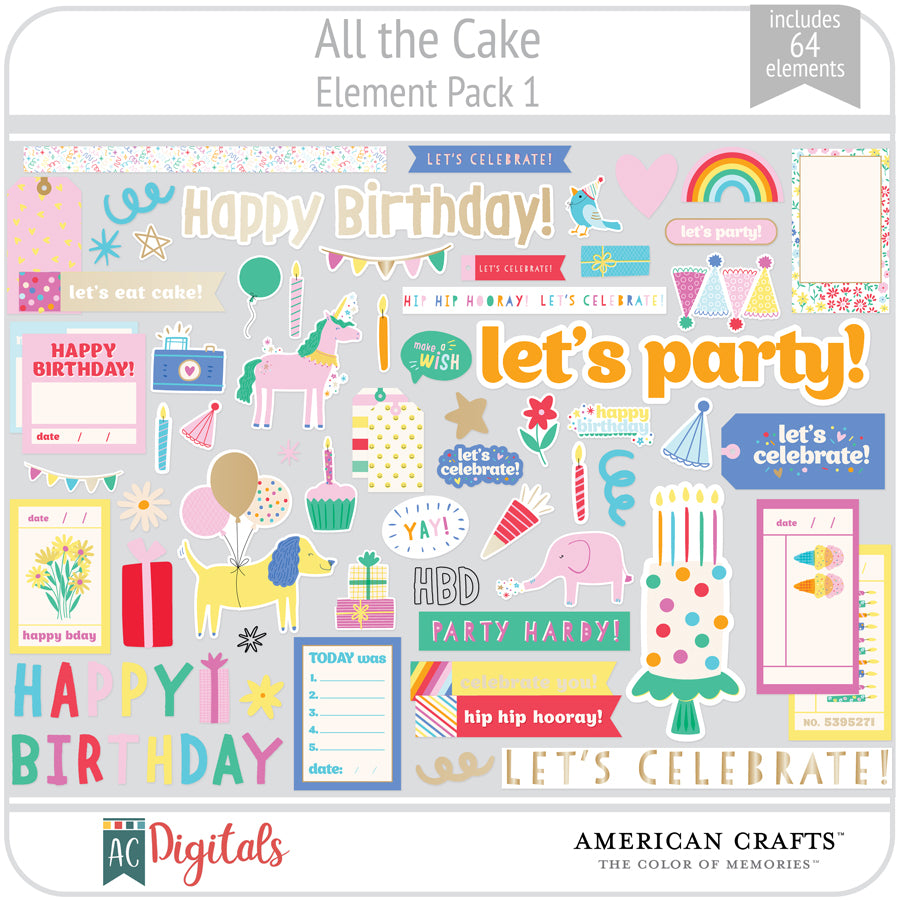 All the Cake Element Pack 1