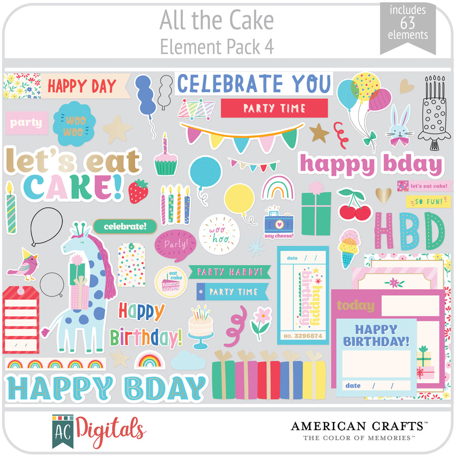 All the Cake Element Pack 4