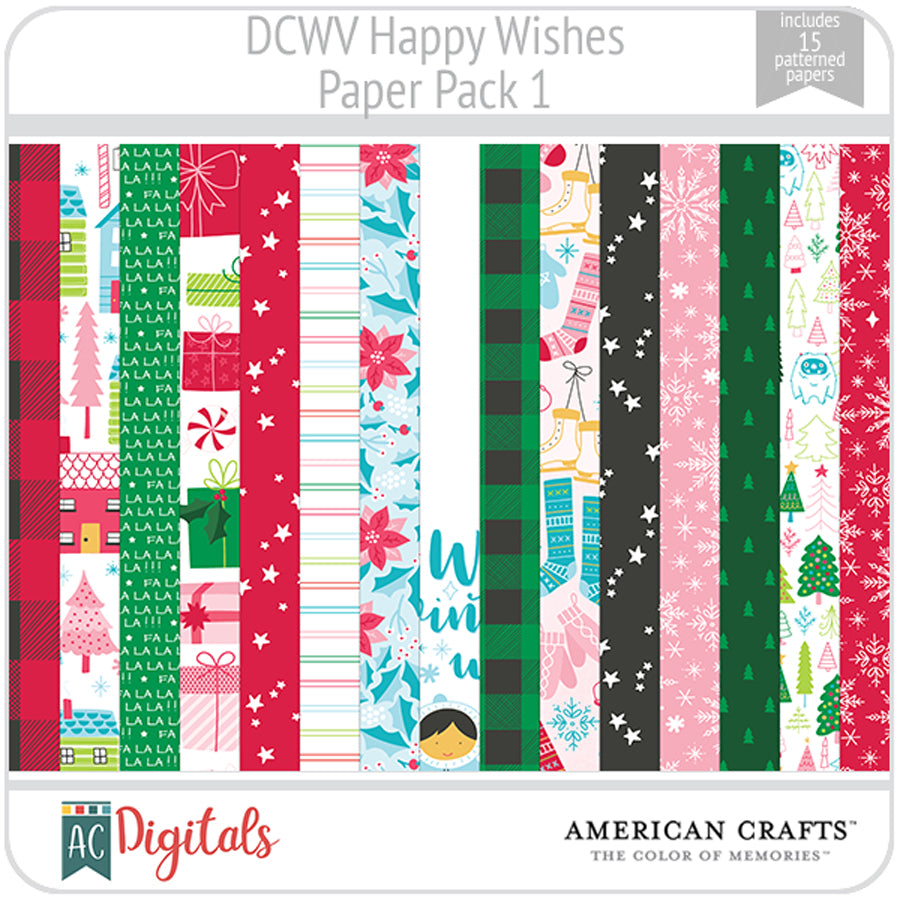 Happy Wishes Paper Pack 1