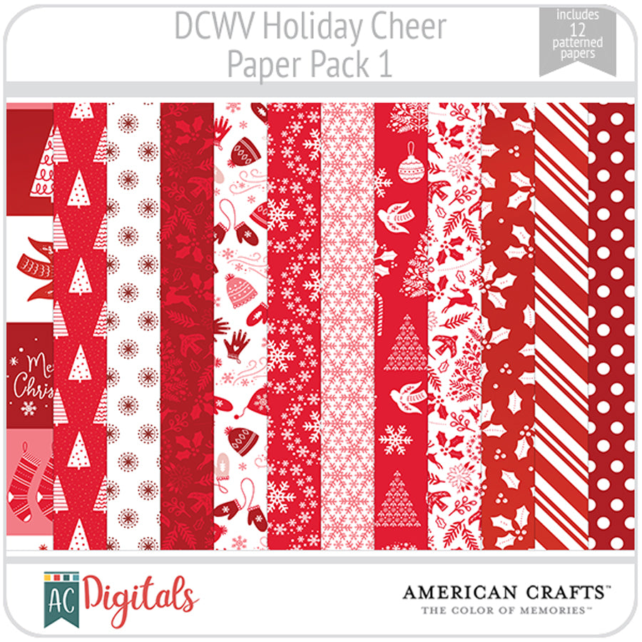 Holiday Cheer Red Paper Pack 1