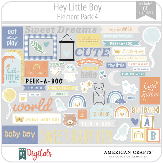 Hey Little Boy Element Pack 4