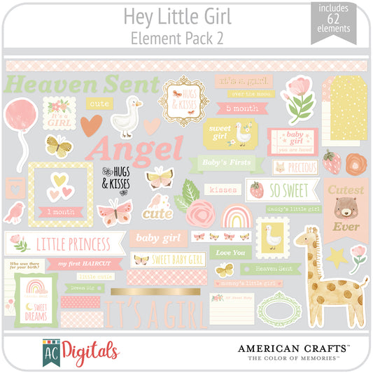 Hey Little Girl Element Pack 2