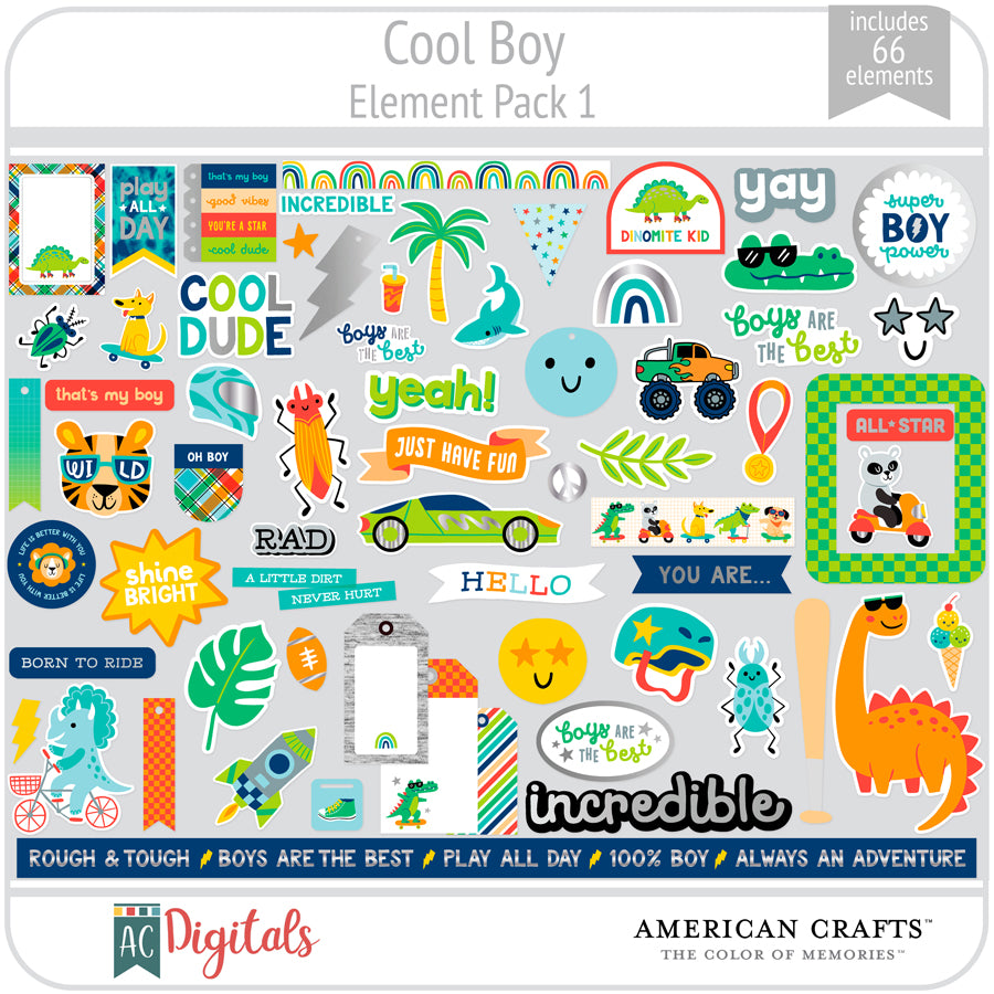 Cool Boy Element Pack 1