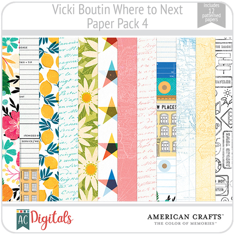 Where to Next Paper Pack 4