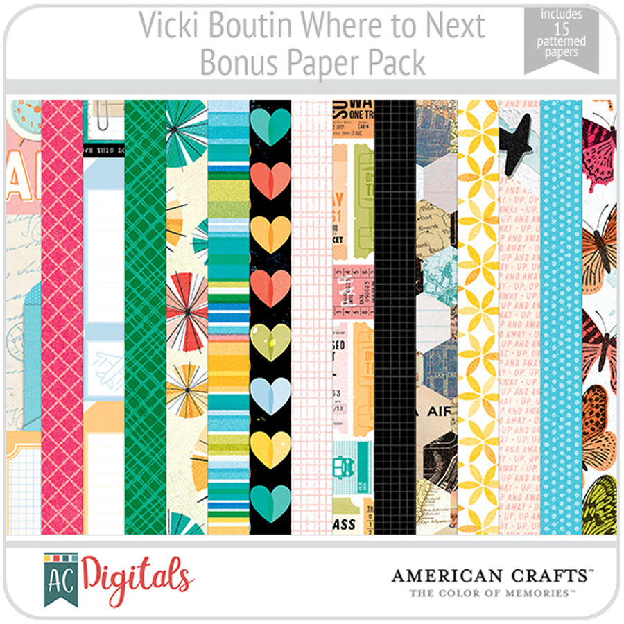 Where to Next Bonus Paper Pack