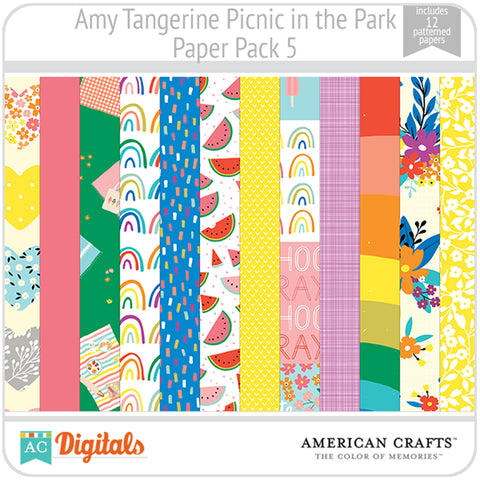 Amy Tangerine Picnic in the Park Paper Pack 5
