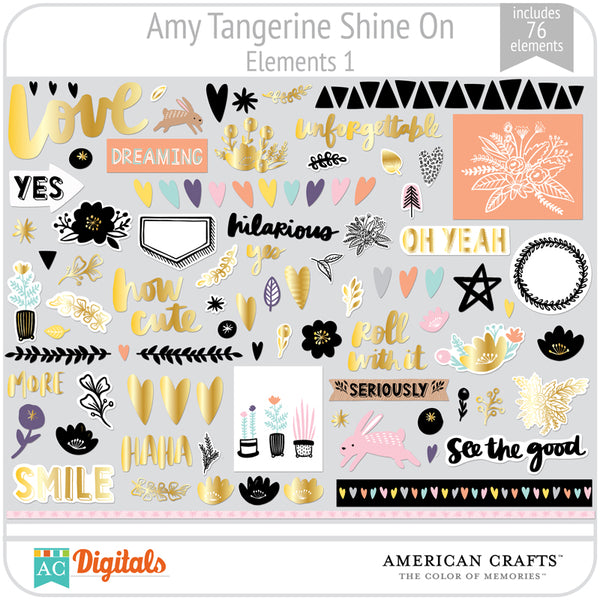 Amy Tangerine Shine On Element Pack 1
