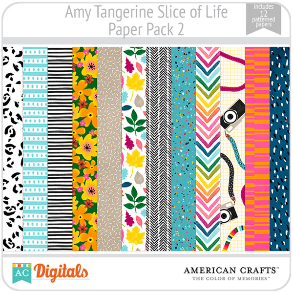 Amy Tangerine Slice of Life Paper Pack #2