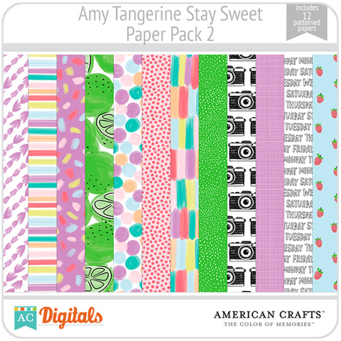 Amy Tangerine Stay Sweet Paper Pack #2