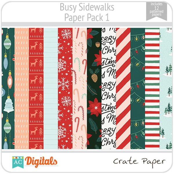 Busy Sidewalks Paper Pack 1