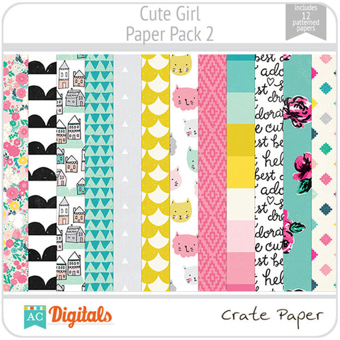 Cute Girl Paper Pack 2