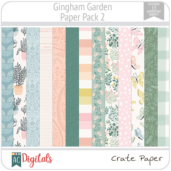 Gingham Garden Paper Pack 2