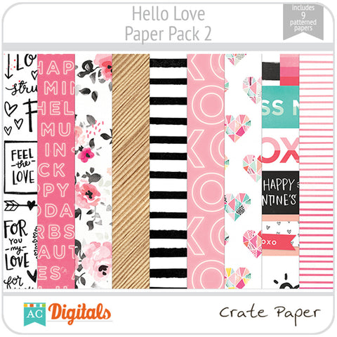Hello, Love Paper Pack 2