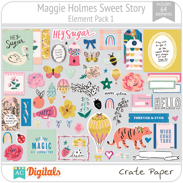 Maggie Holmes Sweet Story Element Pack 1