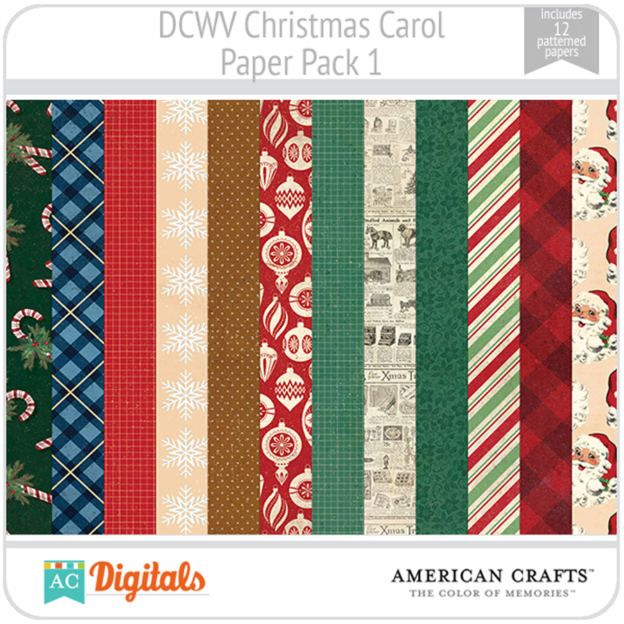 Christmas Carol Paper Pack 1
