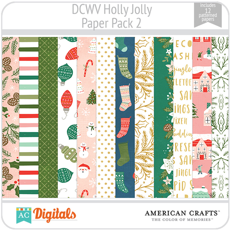 Holly Jolly Paper Pack 2