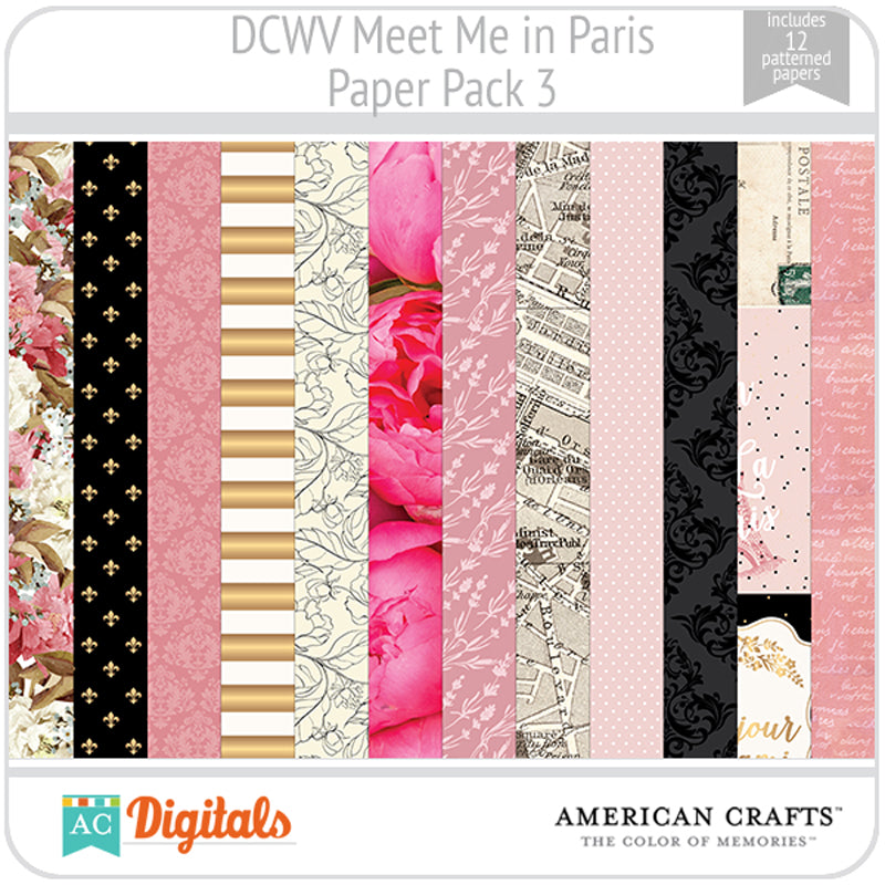 Meet Me in Paris Paper Pack 3