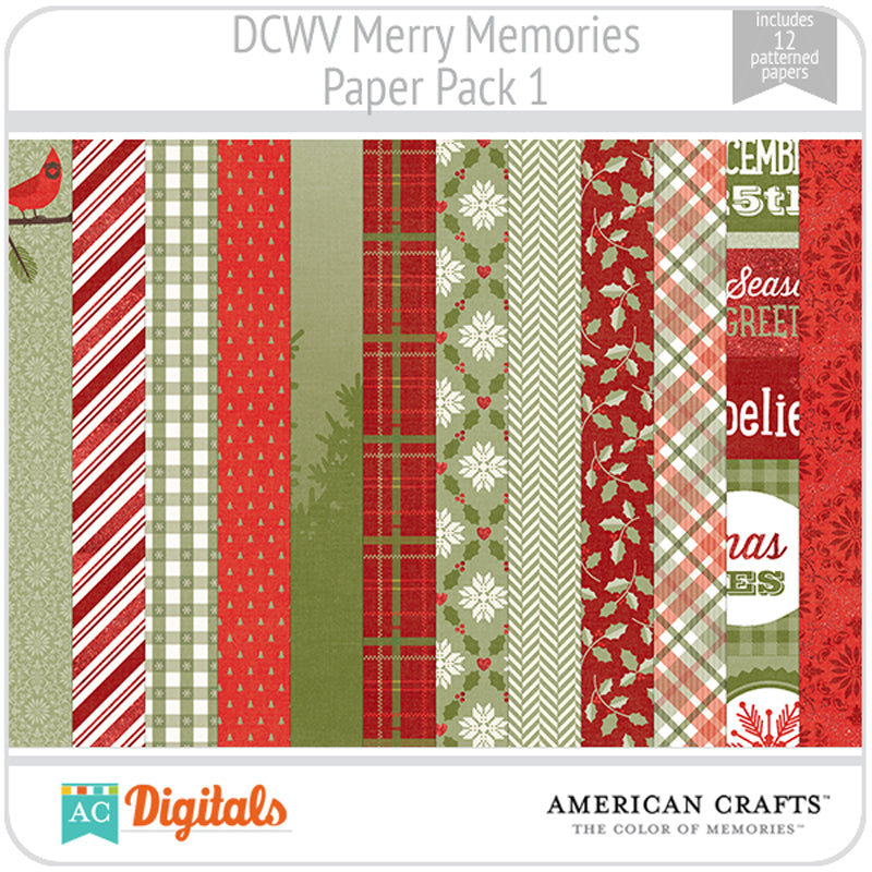 Merry Memories Paper Pack 1