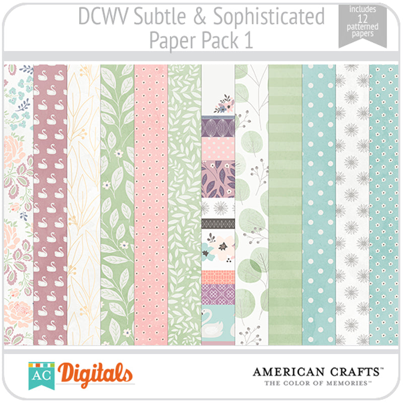 Subtle & Sophisticated Paper Pack 1