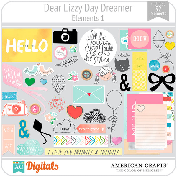 Dear Lizzy Day Dreamer Element Pack 1