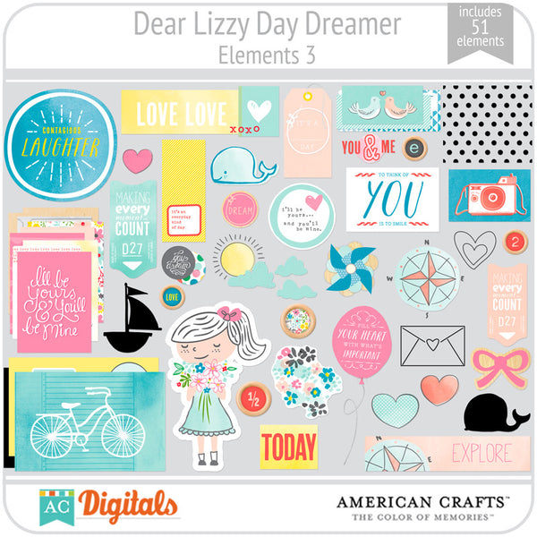 Dear Lizzy Day Dreamer Element Pack 3
