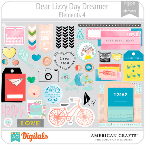 Dear Lizzy Day Dreamer Element Pack 4