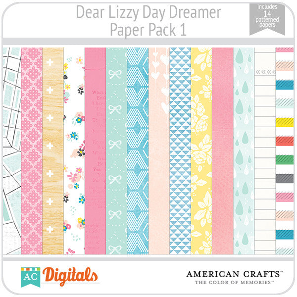 Dear Lizzy Day Dreamer Paper Pack 1