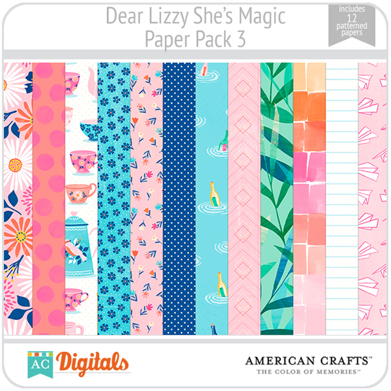 Dear Lizzy She's Magic Paper Pack 3