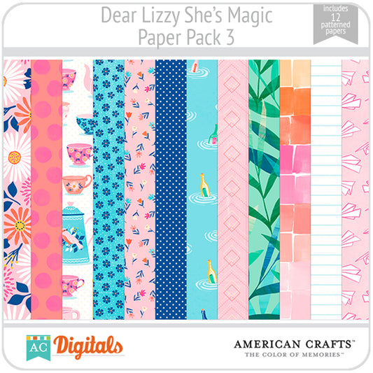 Dear Lizzy She's Magic Paper Pack 3