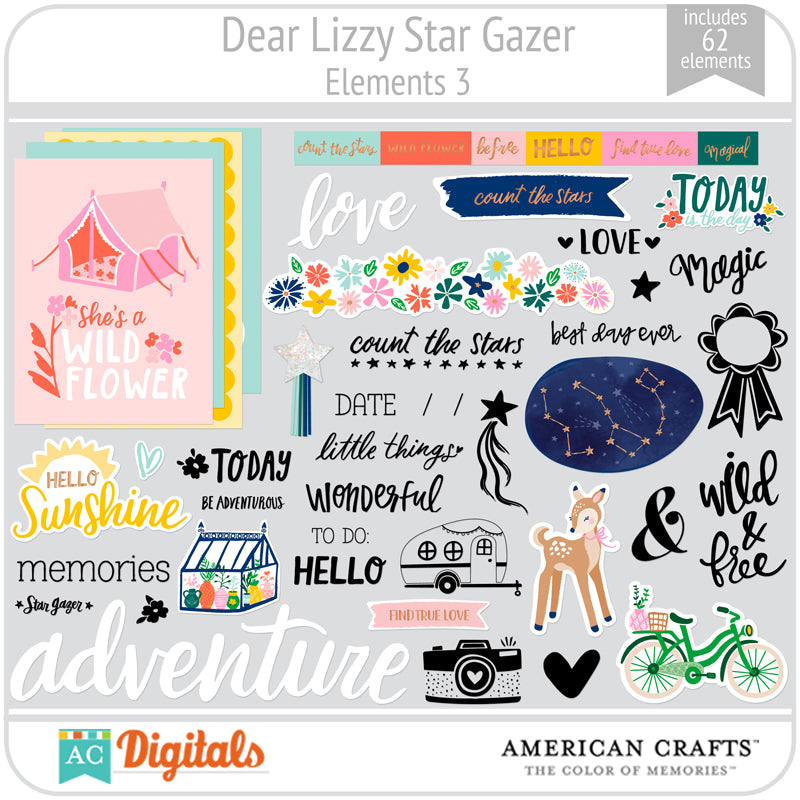 Dear Lizzy Star Gazer Element Pack 3