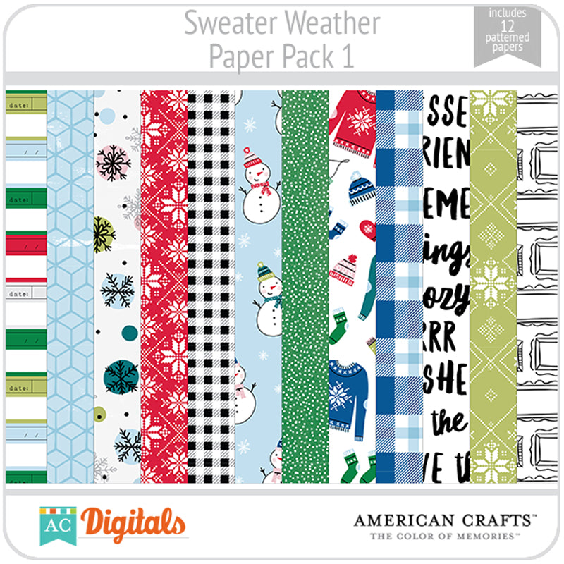 Sweater Weather Paper Pack 1
