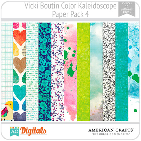 Color Kaleidoscope Paper Pack 4