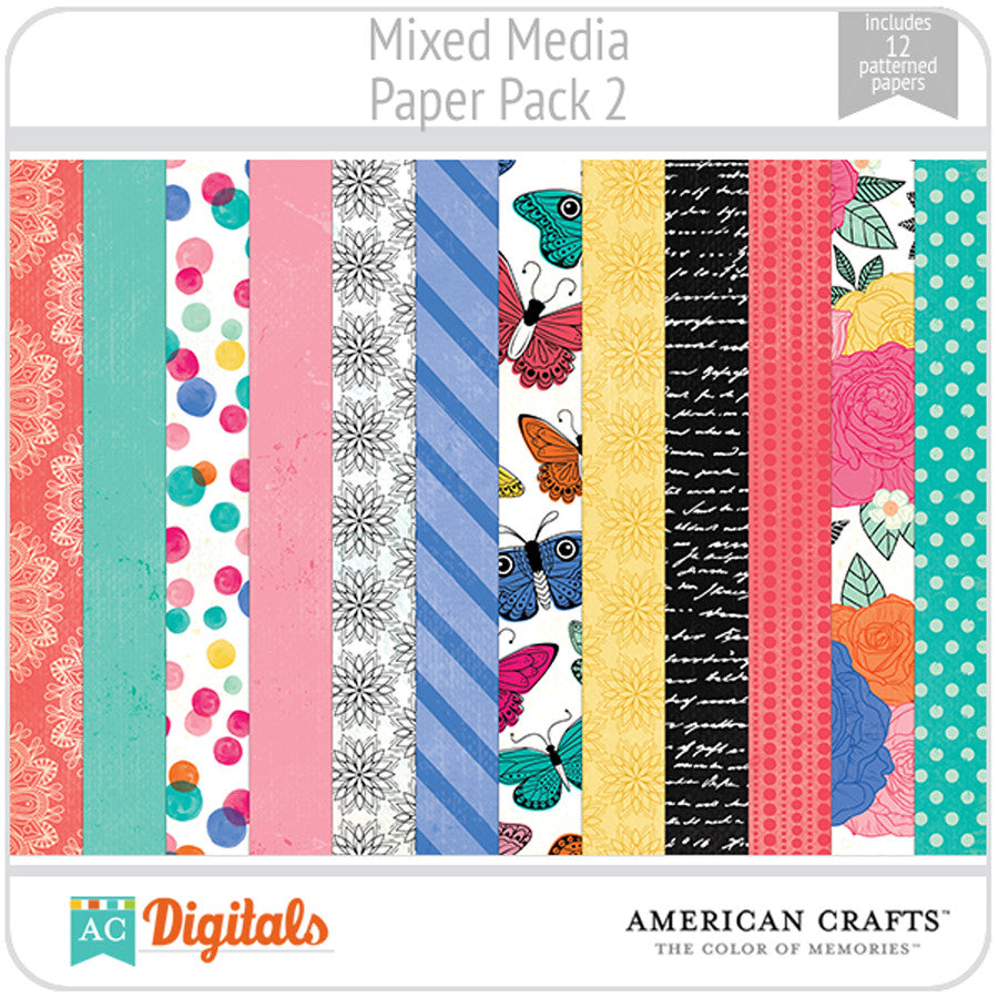 Mixed Media Paper Pack 2