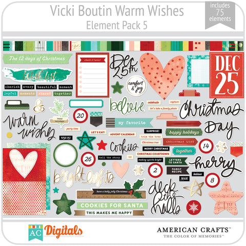 Warm Wishes Element Pack 5