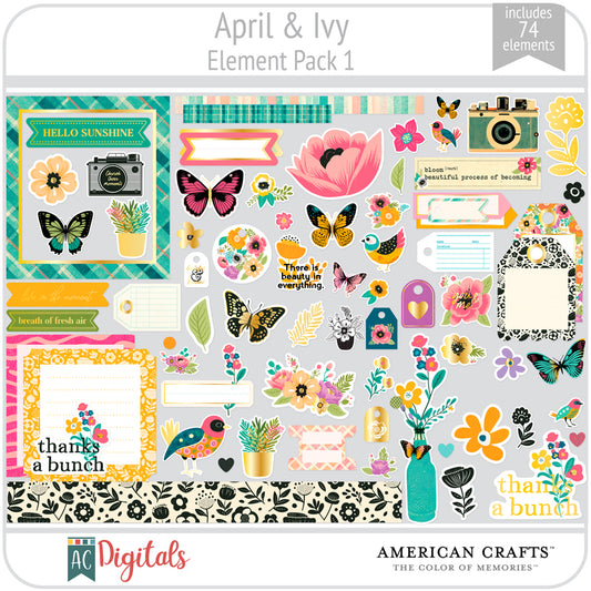 April & Ivy Element Pack 1