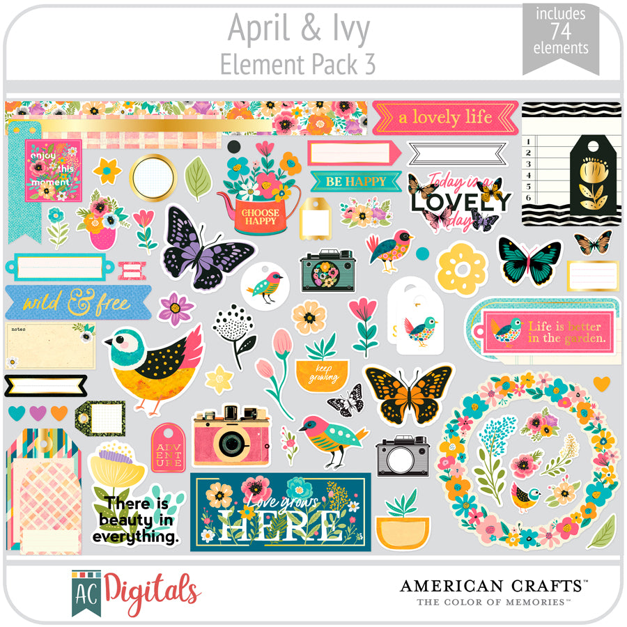April & Ivy Element Pack 3