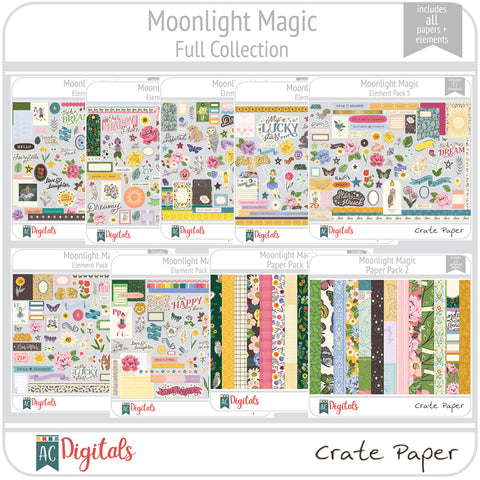 Crate Paper Moonlight Magic Thickers Stickers 300/Pkg-Inspired