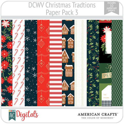 Christmas Traditions Paper Pack 3