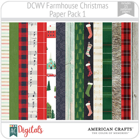 Farmhouse Christmas Paper Pack 1