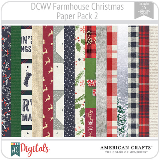 Farmhouse Christmas Paper Pack 2