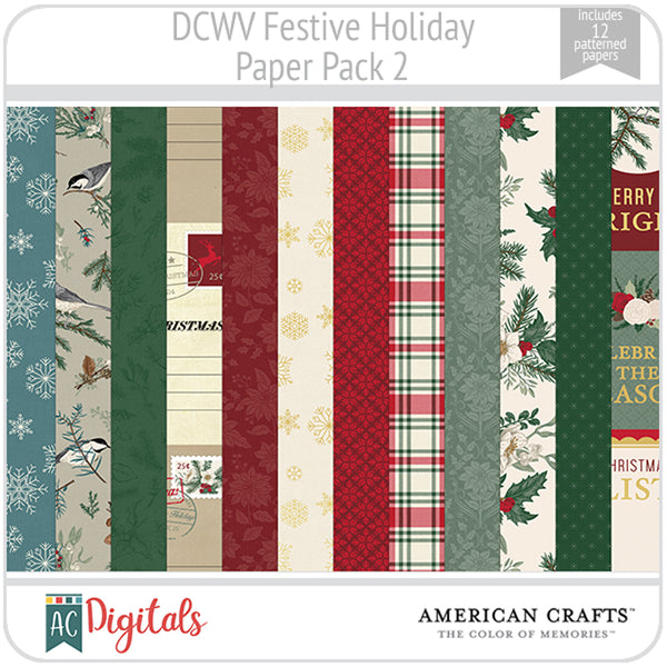 Festive Holiday Paper Pack 2