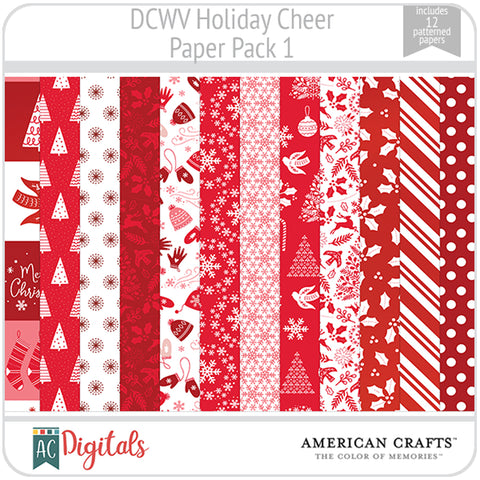 Holiday Cheer Red Paper Pack 1