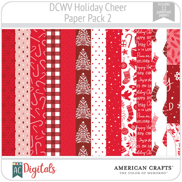 Holiday Cheer Red Paper Pack 2