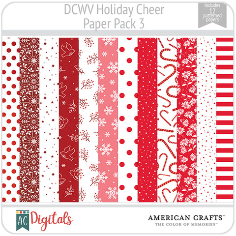 Holiday Cheer Red Paper Pack 3