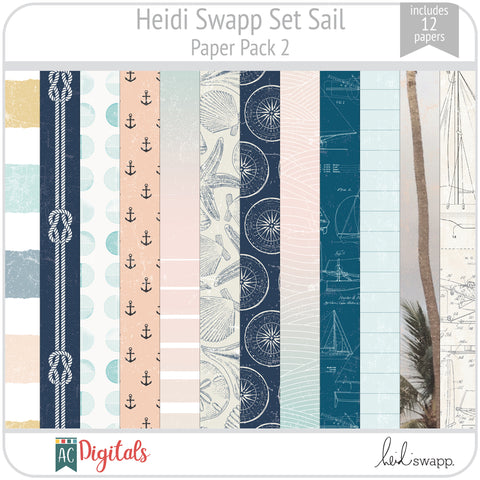 Heidi Swapp - Set Sail 12 x 12 Paper Pad
