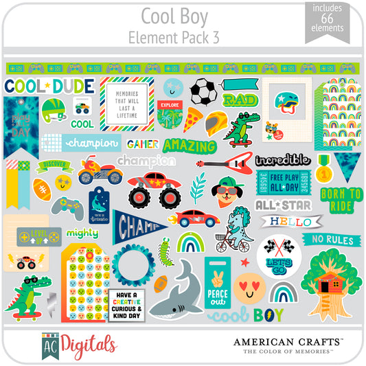 Cool Boy Element Pack 3