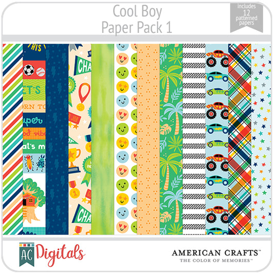 Cool Boy Paper Pack 1