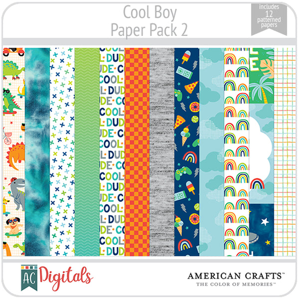 Cool Boy Paper Pack 2