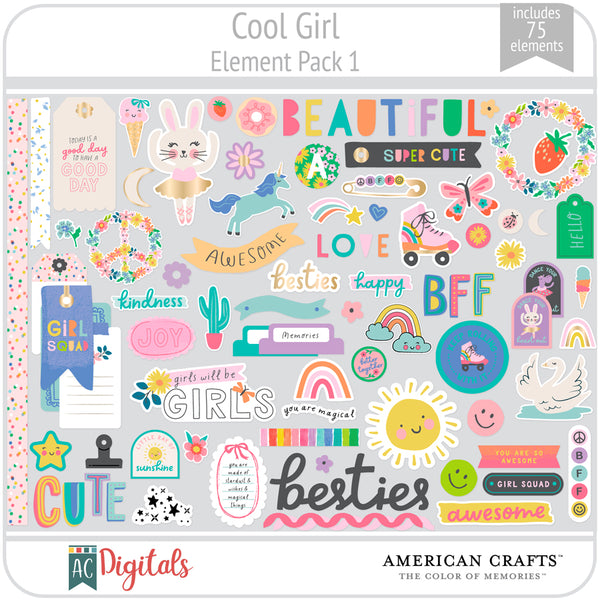 Cool Girl Element Pack 1