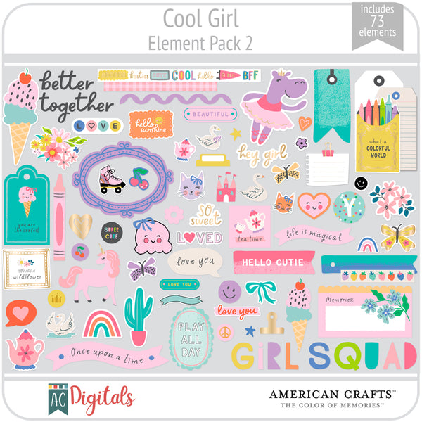Cool Girl Element Pack 2